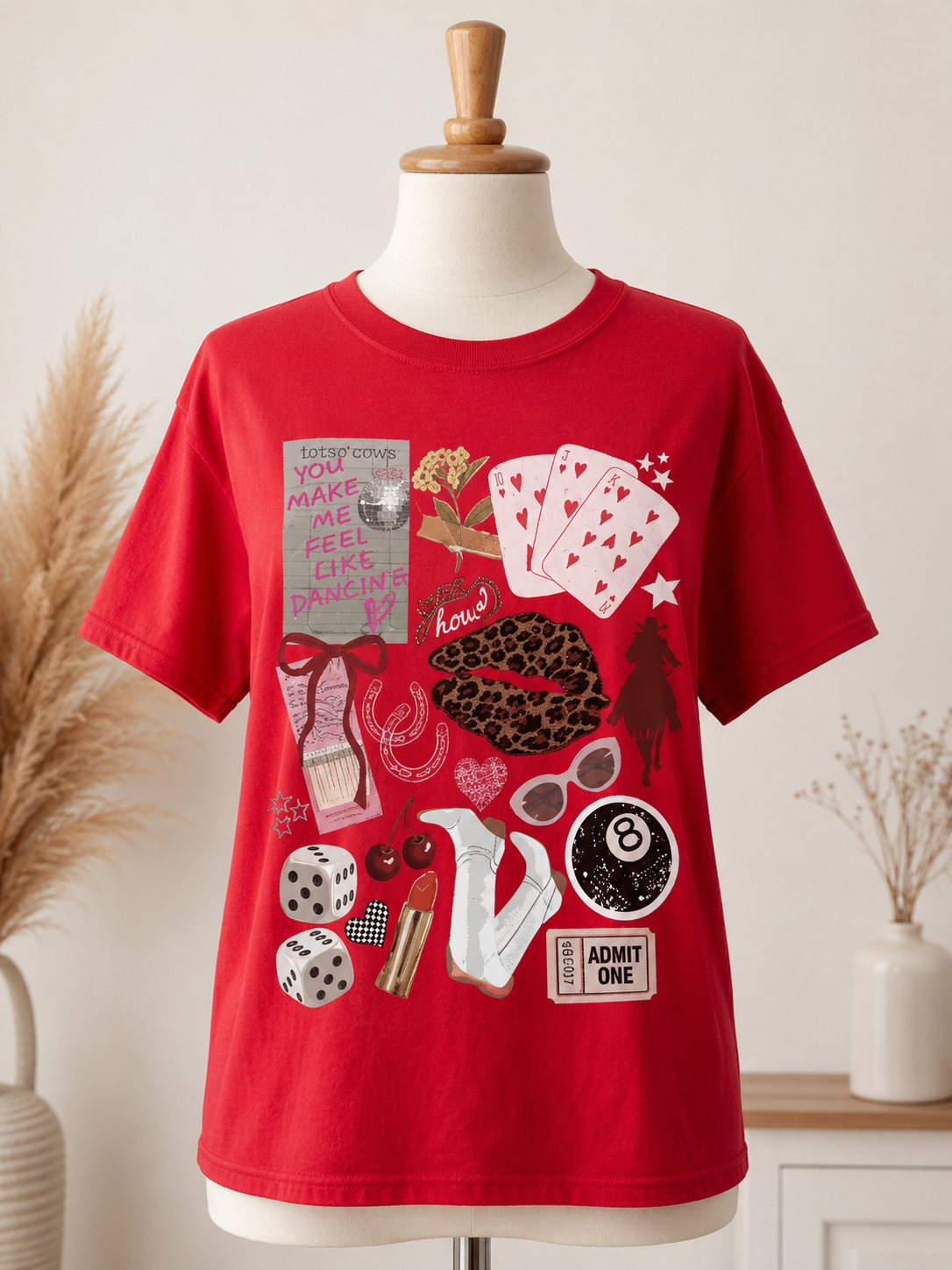 Western Collage Graphic T-Shirt