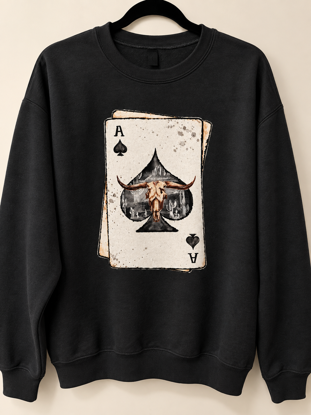 Wild Aces Western Crewneck