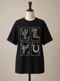 Western Cowgirl Card T-Shirt