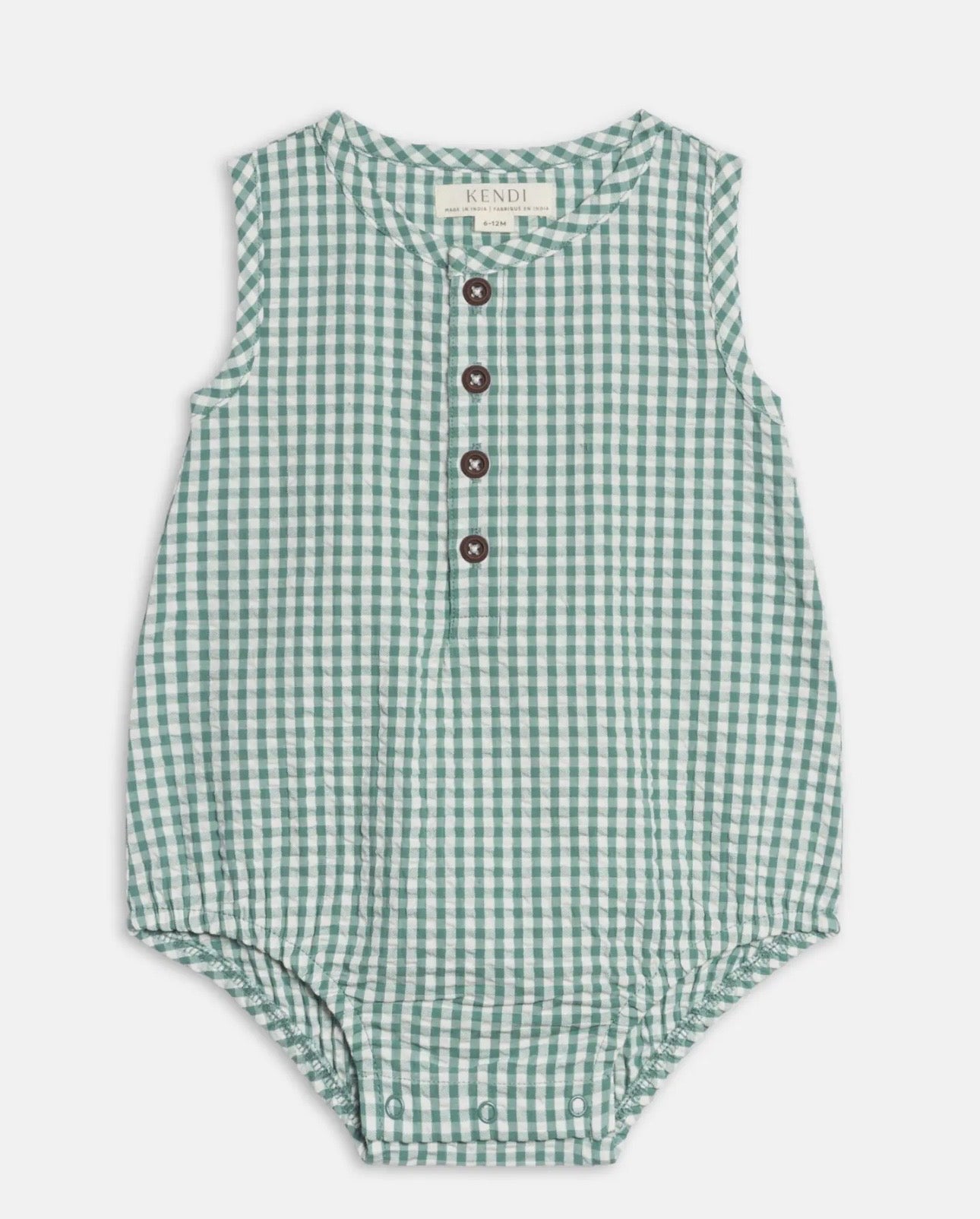 Gingham Bubble Romper