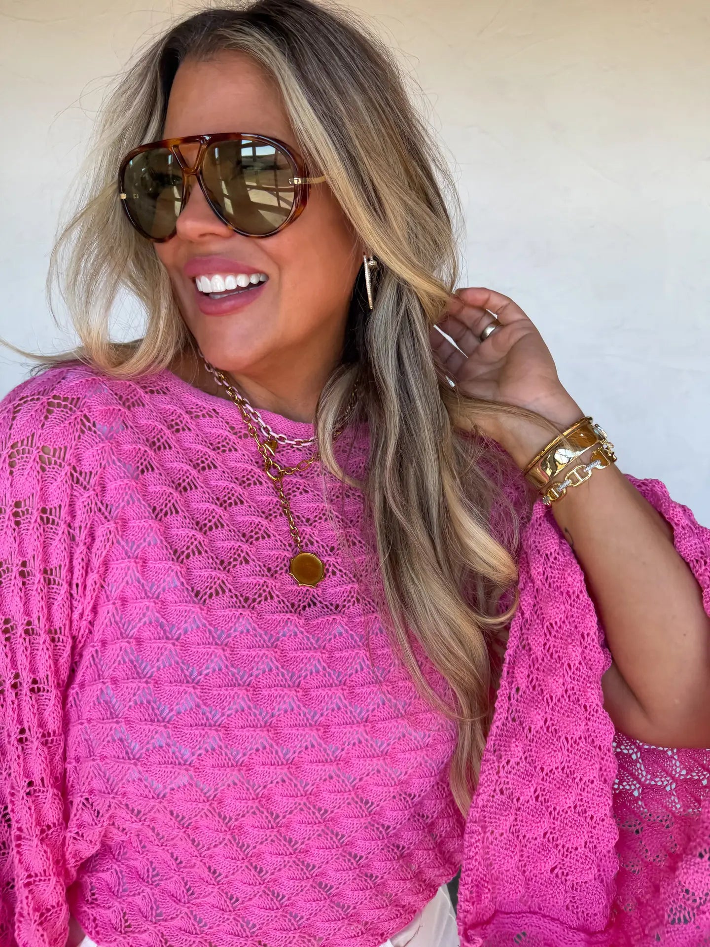 Pink Bell Sweater
